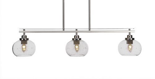 Toltec Lighting - 2636-BN-202 - Three Light Island Pendant - Odyssey - Brushed Nickel