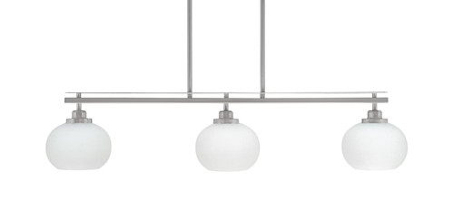 Toltec Lighting - 2636-BN-212 - Three Light Island Pendant - Odyssey - Brushed Nickel