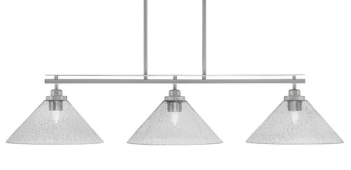 Toltec Lighting - 2636-BN-2122 - Three Light Island Pendant - Odyssey - Brushed Nickel