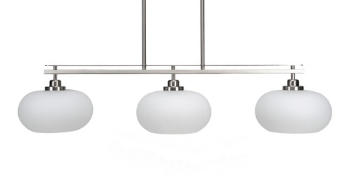 Toltec Lighting - 2636-BN-214 - Three Light Island Pendant - Odyssey - Brushed Nickel