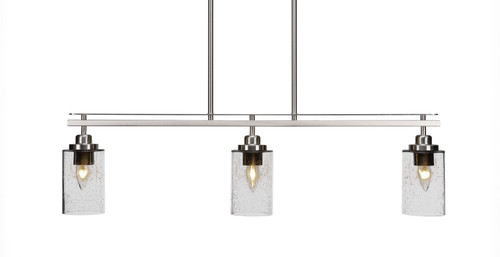 Toltec Lighting - 2636-BN-300 - Three Light Island Pendant - Odyssey - Brushed Nickel