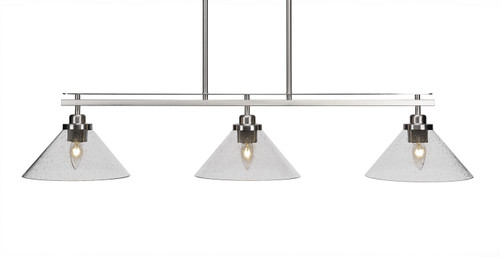 Toltec Lighting - 2636-BN-304 - Three Light Island Pendant - Odyssey - Brushed Nickel