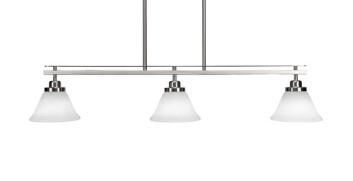 Toltec Lighting - 2636-BN-311 - Three Light Island Pendant - Odyssey - Brushed Nickel