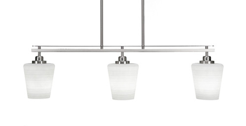 Toltec Lighting - 2636-BN-4031 - Three Light Island Pendant - Odyssey - Brushed Nickel