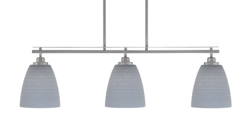 Toltec Lighting - 2636-BN-4072 - Three Light Island Pendant - Odyssey - Brushed Nickel