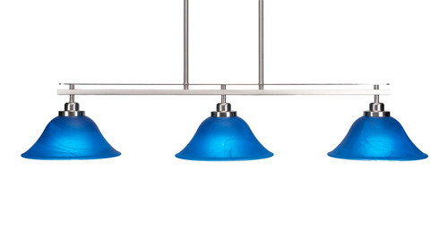 Toltec Lighting - 2636-BN-435 - Three Light Island Pendant - Odyssey - Brushed Nickel