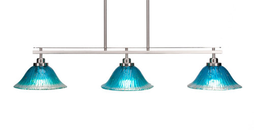 Toltec Lighting - 2636-BN-438 - Three Light Island Pendant - Odyssey - Brushed Nickel