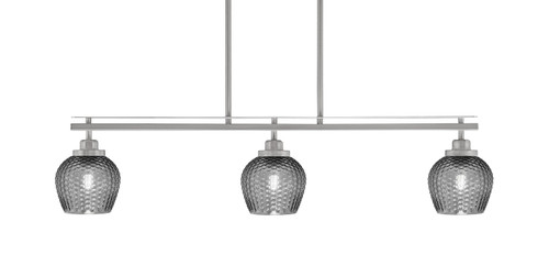 Toltec Lighting - 2636-BN-4602 - Three Light Island Pendant - Odyssey - Brushed Nickel