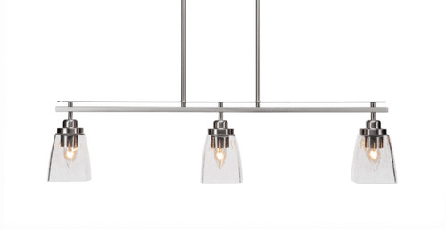 Toltec Lighting - 2636-BN-461 - Three Light Island Pendant - Odyssey - Brushed Nickel