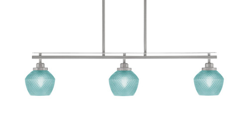Toltec Lighting - 2636-BN-4625 - Three Light Island Pendant - Odyssey - Brushed Nickel