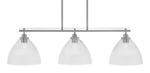Toltec Lighting - 2636-BN-4630 - Three Light Island Pendant - Odyssey - Brushed Nickel