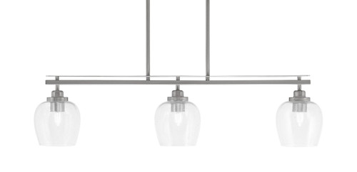 Toltec Lighting - 2636-BN-4810 - Three Light Island Pendant - Odyssey - Brushed Nickel