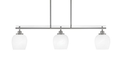 Toltec Lighting - 2636-BN-4811 - Three Light Island Pendant - Odyssey - Brushed Nickel