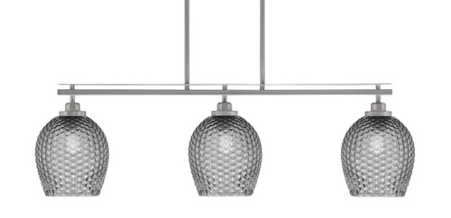 Toltec Lighting - 2636-BN-4902 - Three Light Island Pendant - Odyssey - Brushed Nickel
