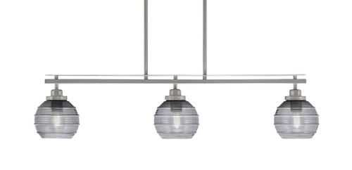 Toltec Lighting - 2636-BN-5112 - Three Light Island Pendant - Odyssey - Brushed Nickel