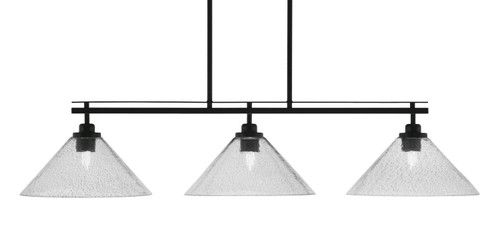 Toltec Lighting - 2636-MB-2122 - Three Light Island Pendant - Odyssey - Matte Black