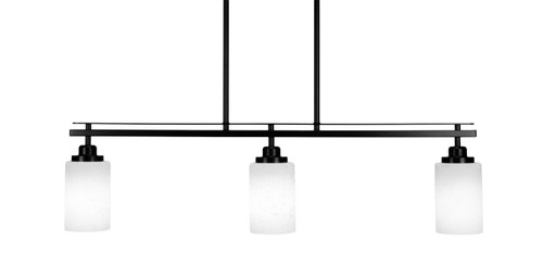 Toltec Lighting - 2636-MB-310 - Three Light Island Pendant - Odyssey - Matte Black