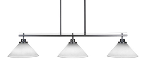Toltec Lighting - 2636-MB-314 - Three Light Island Pendant - Odyssey - Matte Black