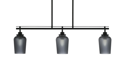 Toltec Lighting - 2636-MB-4252 - Three Light Island Pendant - Odyssey - Matte Black