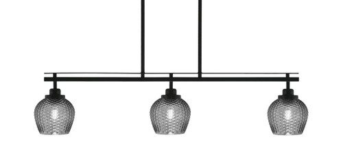 Toltec Lighting - 2636-MB-4602 - Three Light Island Pendant - Odyssey - Matte Black