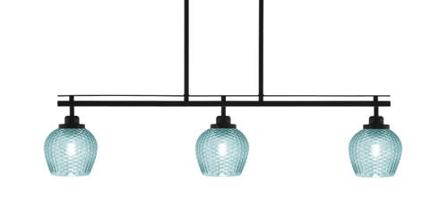 Toltec Lighting - 2636-MB-4605 - Three Light Island Pendant - Odyssey - Matte Black