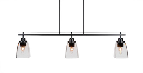 Toltec Lighting - 2636-MB-461 - Three Light Island Pendant - Odyssey - Matte Black