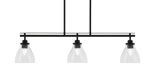 Toltec Lighting - 2636-MB-4760 - Three Light Island Pendant - Odyssey - Matte Black