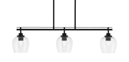 Toltec Lighting - 2636-MB-4810 - Three Light Island Pendant - Odyssey - Matte Black