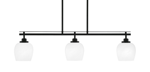 Toltec Lighting - 2636-MB-4811 - Three Light Island Pendant - Odyssey - Matte Black