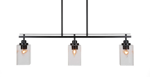 Toltec Lighting - 2636-MB-530 - Three Light Island Pendant - Odyssey - Matte Black