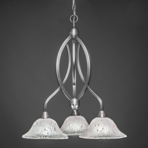 Toltec Lighting - 263-BN-731 - Three Light Chandelier - Bow - Brushed Nickel