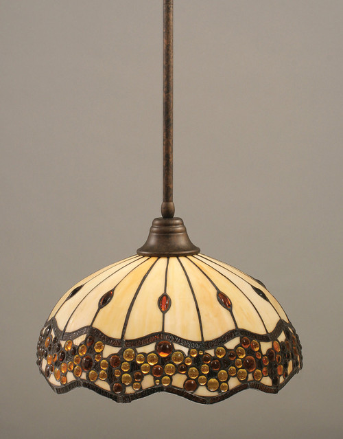Toltec Lighting - 26-BRZ-997 - One Light Pendant - Stem - Bronze