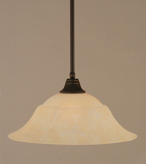 Toltec Lighting - 26-DG-53813 - One Light Pendant - Any - Dark Granite