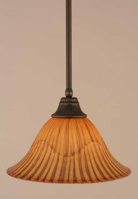 Toltec Lighting - 26-DG-58319 - One Light Pendant - Any - Dark Granite