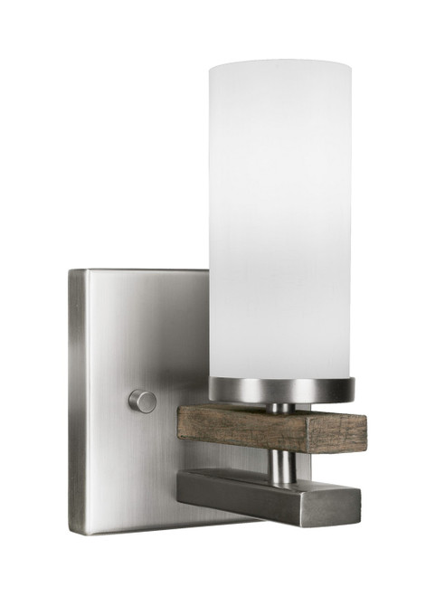 Toltec Lighting - 2711-GPDW-801 - One Light Wall Sconce - Belmont - Graphite & Distressed Wood