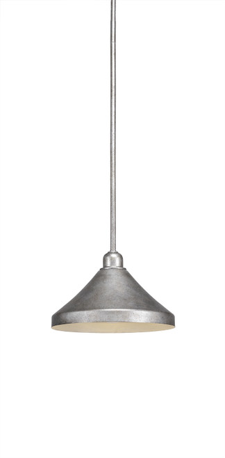 Toltec Lighting - 281-AS-418 - One Light Mini Pendant - Vintage - Aged Silver