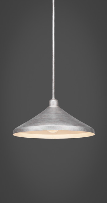 Toltec Lighting - 281-AS-422 - One Light Mini Pendant - Vintage - Aged Silver