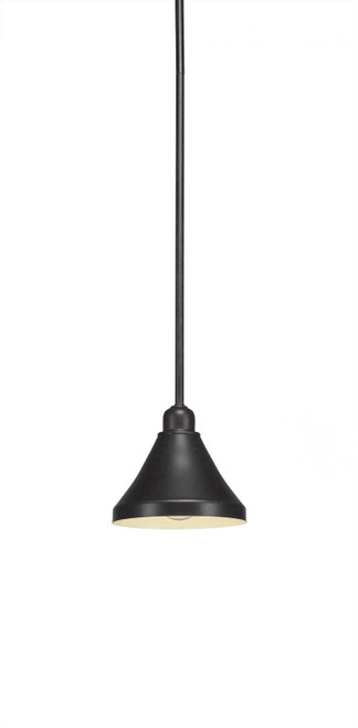 Toltec Lighting - 281-DG-410 - One Light Mini Pendant - Vintage - Dark Granite