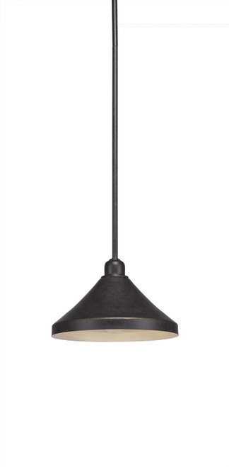 Toltec Lighting - 281-DG-418 - One Light Mini Pendant - Vintage - Dark Granite