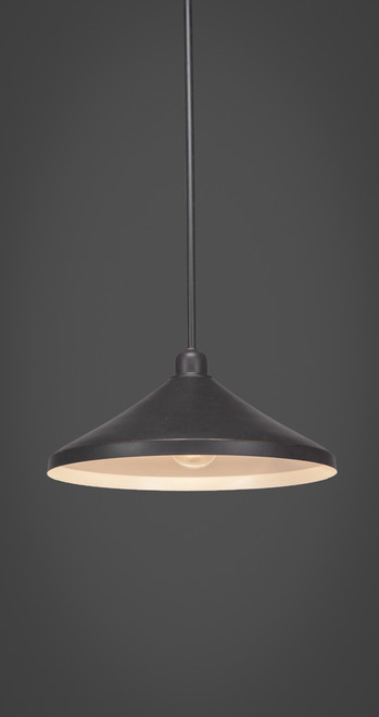 Toltec Lighting - 281-DG-422 - One Light Mini Pendant - Vintage - Dark Granite