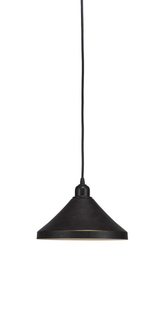 Toltec Lighting - 282-DG-418 - One Light Mini Pendant - Vintage - Dark Granite