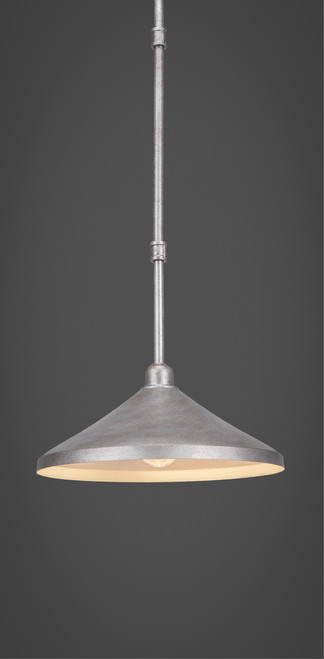 Toltec Lighting - 284-AS-422 - One Light Mini Pendant - Vintage - Aged Silver