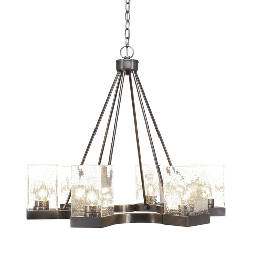 Toltec Lighting - 3026-GP-530 - Six Light Chandelier - Nouvelle - Graphite
