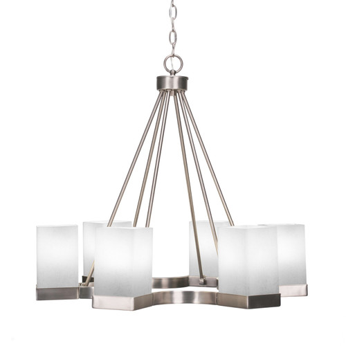 Toltec Lighting - 3026-GP-531 - Six Light Chandelier - Nouvelle - Graphite