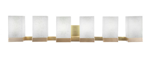 Toltec Lighting - 3126-NAB-531 - Six Light Bath Bar - Nouvelle - New Age Brass