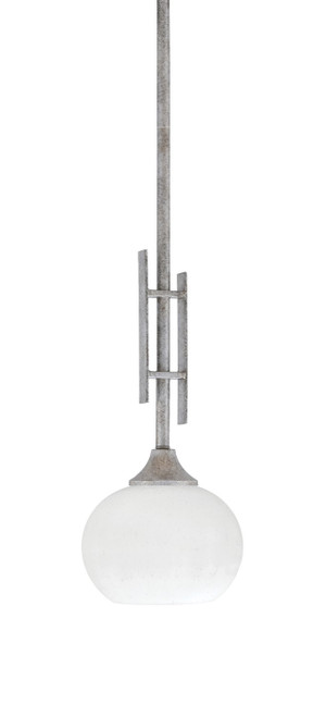 Toltec Lighting - 320-AS-212 - One Light Mini Pendant - Uptowne - Aged Silver