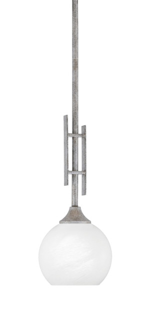 Toltec Lighting - 320-AS-4101 - One Light Mini Pendant - Uptowne - Aged Silver
