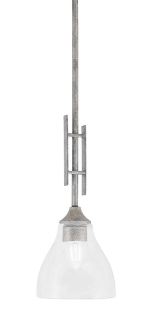 Toltec Lighting - 320-AS-4760 - One Light Mini Pendant - Uptowne - Aged Silver
