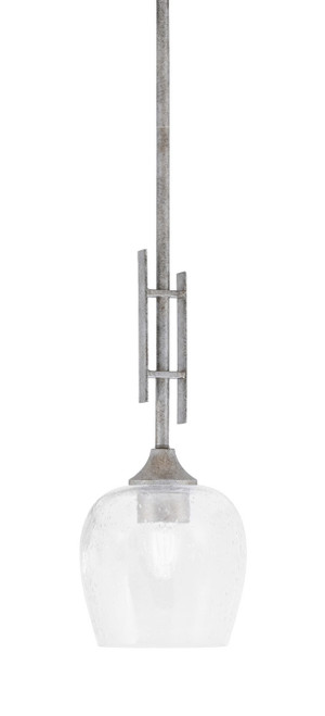 Toltec Lighting - 320-AS-4810 - One Light Mini Pendant - Uptowne - Aged Silver