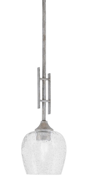 Toltec Lighting - 320-AS-4812 - One Light Mini Pendant - Uptowne - Aged Silver
